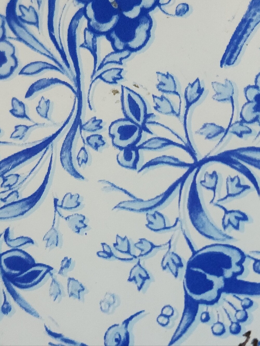 Vtg Elite England Tray Blue White Birds Novelty Print Metal 10" HTF Pattern - Picture 8 of 9